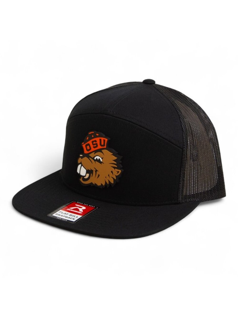 Oregon State Beavers Benny 3D Flat Bill Trucker Hat- Black